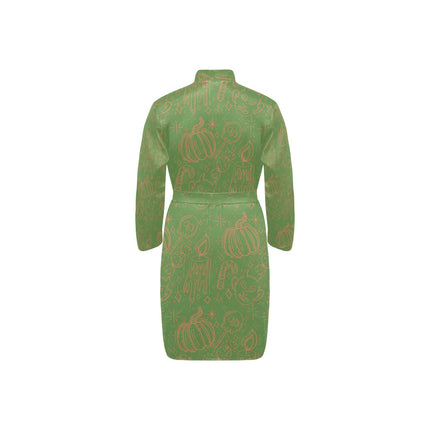 Men's Long Sleeve Belted Night Robe (H56)