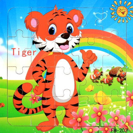 Wooden jigsaw puzzle toy