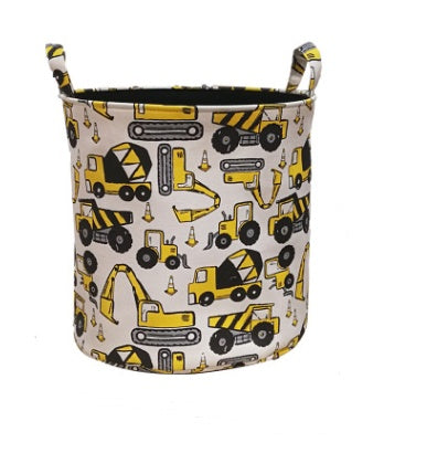 Canvas children cartoon toy storage bucket storage basket laundry bucket toy bucket finishing basket