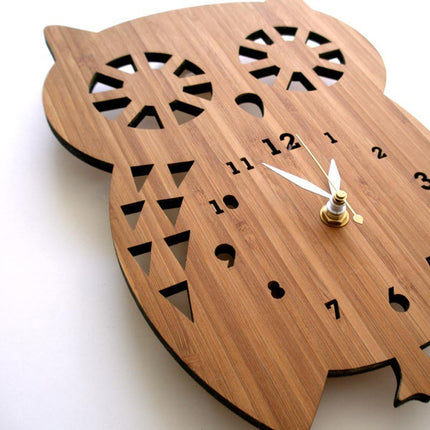 Owl wall clock