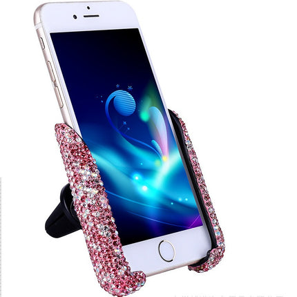 Car buckle mobile phone holder