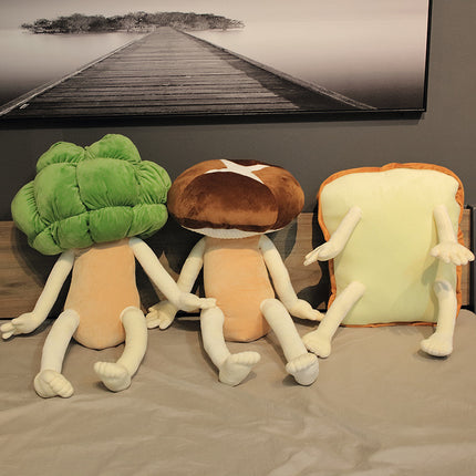 Simulation cute girl doll cushion