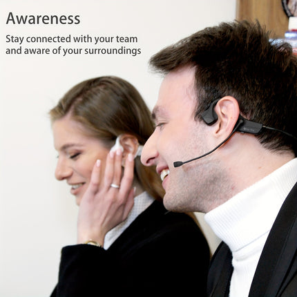 Headphones with Mic, Adjustable Degree, High-Quality Music for Sports, Meetings, and Training