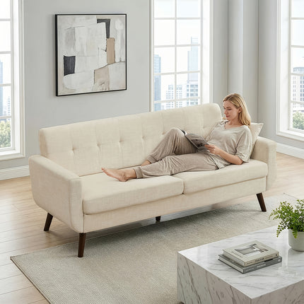 Modern Loveseat, Button Tufted Accent Sofa, Small Couch, A Top Choice for Christmas Gifts for Living Room