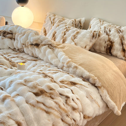 Rabbit Hair Blanket, Thick And Warm, Suitable For Winter Use, Soft, Comfortable And Fluffy