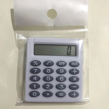 Mini Calculator Pocket Button Battery