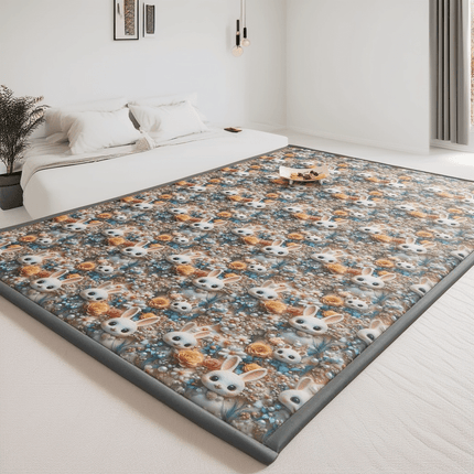 Soft and Breathable Machine-Washable Floor Mattress Pad, Japanese Tatami Mat, Portable Foldable Summer Sleeping