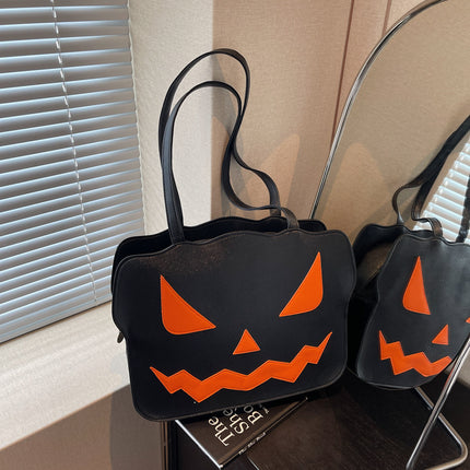 Women's Fashion Halloween Pumpkin Shoulder Messenger Bag