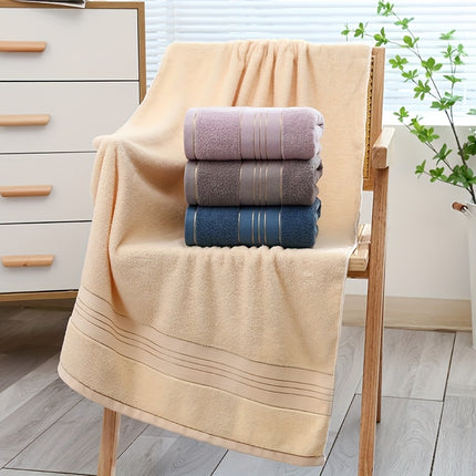 1 Cotton Bath Towel - Soft and Highly Absorbent, Lightweight and Portable, Suitable Travel