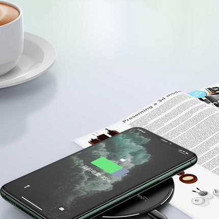 Mobile phone wireless disc charger