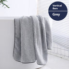Vertical Bar Bath Towel / 140x70cm