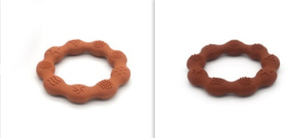 Full Three-dimensional Baby Silicone Teether Baby Molars Holding Round Teether