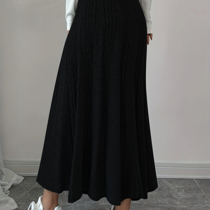 Women'S Casual Fashion Solid Color Mini Skirt for Autumn And Winter