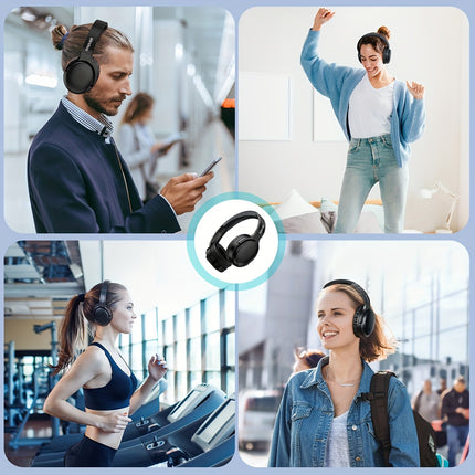 Long Battery Life Wireless BT Headphones - Active Noise Cancellation, Designed For Sports