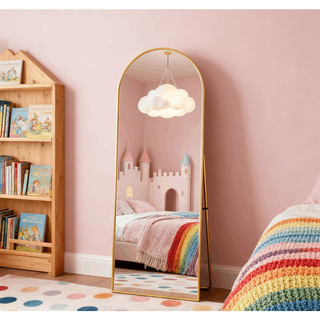 Full-Length Mirror, Floor Mirror, Large Rectangular Wall Mirror to Hang, Large Wall Mirror  Aluminum