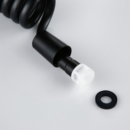 Elastic Black Type PVC Spring Shower Hose