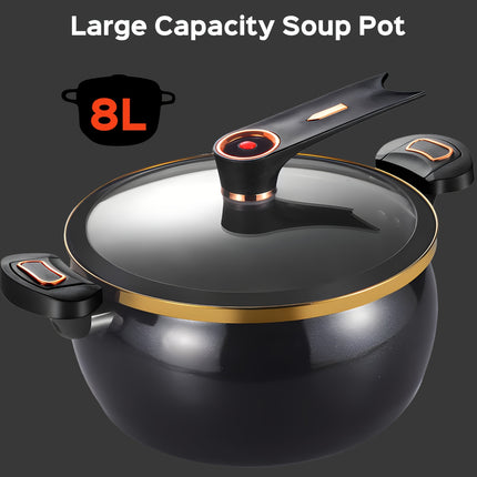 Ceramic Simmer Pot, Large Capacity Soup Pot -8L Safe