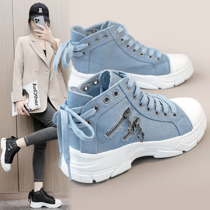 New Canvas High-top Women Shoes