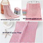 Red / 28 X41cm Simple Plaid