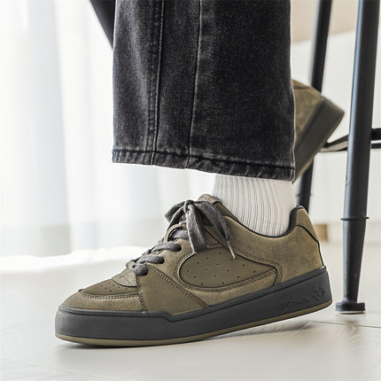 Men'S Trendy Low-Top Skate Shoes with Thick Tongues, Versatile And Popular Casual Sneakers.
