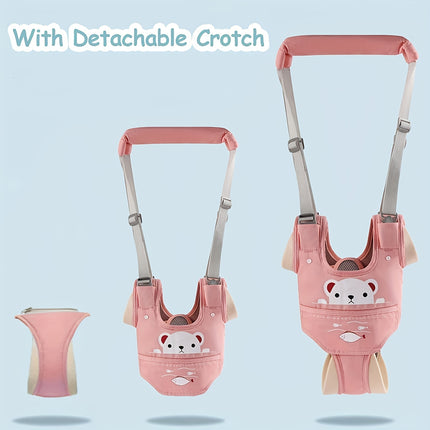 A One-Piece Walking Harness with a Handheld Walking Aid Strap, Adjustable Safety Harness