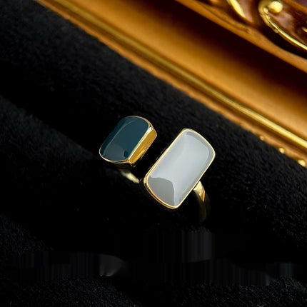French Heavy Industry Colored Gemstone Zircon Ring