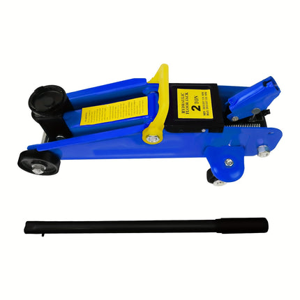 2 Ton Heavy Duty Floor Jack, Low Profile Trolley Jack for Van, Garage Tyre Repair Change Tire Emergency Tool