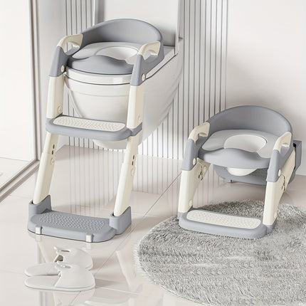 3-in-1 Adjustable Height Portable Anti-Slip Design Soft Pad Durable Home Travel Diaper Baby Toilet Seat