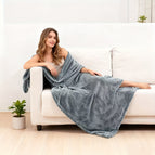 Light Gray / THROW (50 inches x 60 inches)