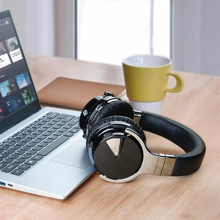 Active Noise Cancelling Wireless Headphones, 30H Playtime, with Microphone,