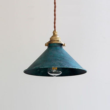 American Industrial Style Old Rust Restaurant Small Pendant Lamp