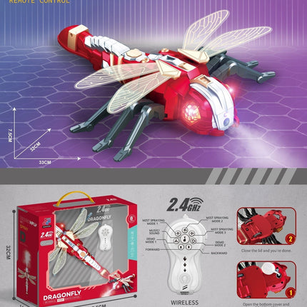 Remote Control Spray Insect Animal Toy