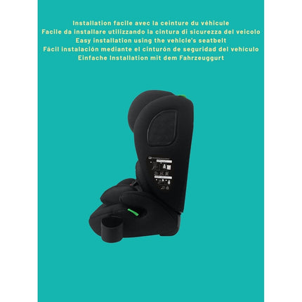 Baby Car Seat, Evolving from 76-150 Cm, 15 Months to 12 Years, Adjustable Headrest with 12 Levels