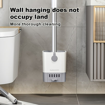 Wall-Mounted Toilet Brush Set with Long Handle - Flexible, No-Dead-Corner Design