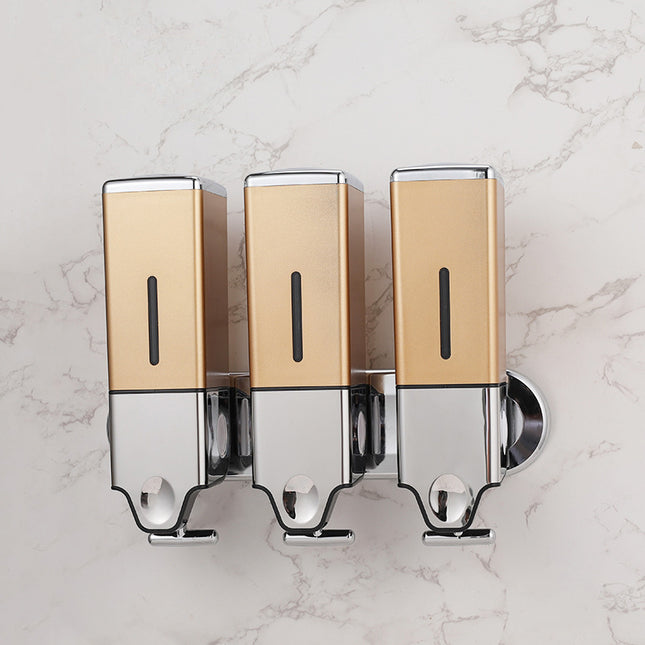 3-in-1 1500ml Quadrate Dispensers for The Shower, Shower soap Dispenser, Conditioner Dispenser