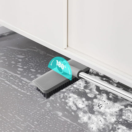 4-in-1 Multifunctional Broom and Dustpan Combo with Squeegee & Brush Attachments