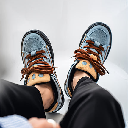 Men's Retro Low-Top Sneakers 2025 New Model - Skate Shoes with Upper & Rubber Sole,