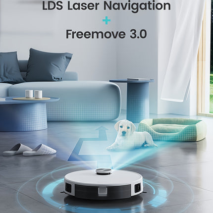 LEFANT M1G Robot Vacuum Cleaner Mop, LiDAR Navigation, 5500Pa Robot Vacuum Cleaner 200 Minutes,