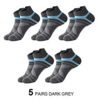 5 Pairs Dark Gray / Free Size