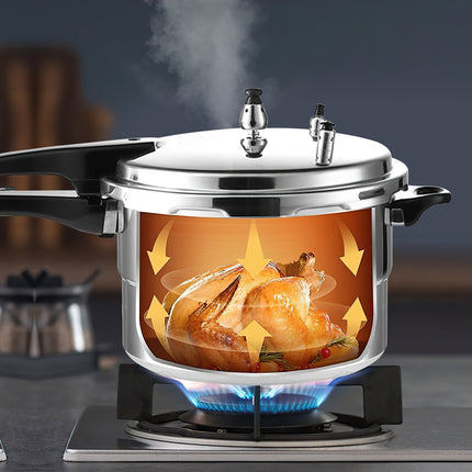 Home & Commercial Pressure Cooker - Works with Gas & Induction Cooktops! Suitable for home cooking
