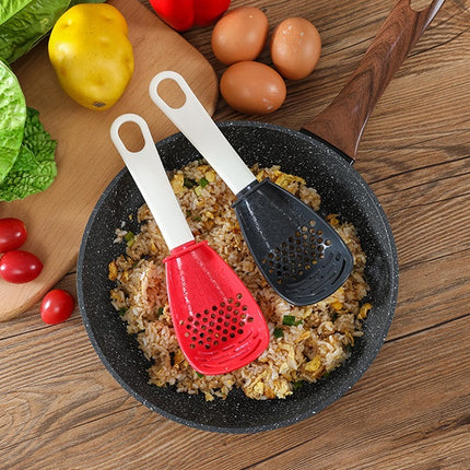 Multifunctional Slotted Spoon Grinding Cooking Spoon Mashed Auxiliary Food Ginger Garlic Spoon Press Potatoe Stir-frying Spatula Kitchen Gadget