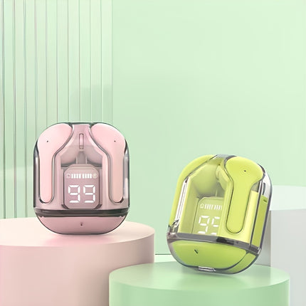 Wireless Headphones - Colorful Sports Game Music Companion with LED Digital Power Display