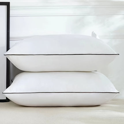 2pcs Large Sleep Pillow Set, Soft Supportive Bedside Pillows for Side, Back, and Stomach Sleepers,