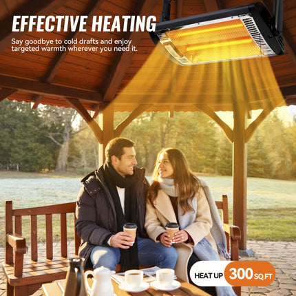 Electric Garage Heaters 1pc1500W/750W Ceiling Mounted Heater