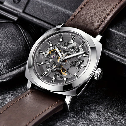Men'S Watch Youth Model/Freshman Student Automatic Mechanical Hollow Glow-in-the-Dark Fashion