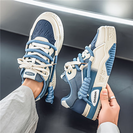 Men's Korean-style Low-top Lace-up Sneakers, Non-slip and Wear-resistant Sports Shoes,