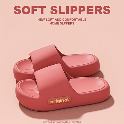 4 pcs set Women's Summer Slippers - Solid Color Elegant, Comfortable for All Seasons, Round Toe