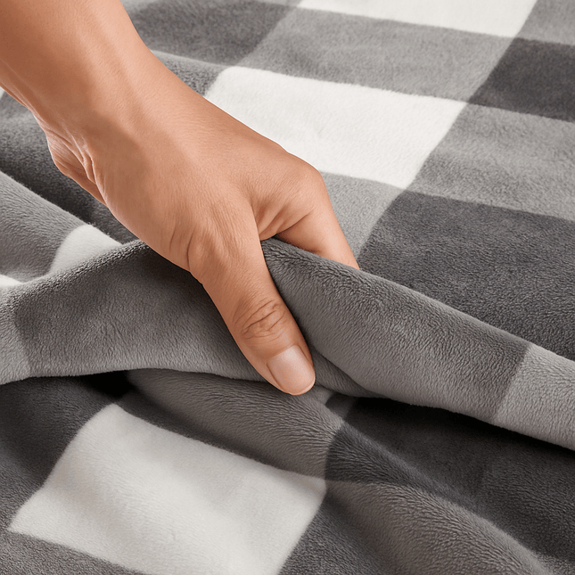 4pcs Plush 2X Bedding Set 135X200 Cm - Cashmere-Touch Winter Fleece, 2X Pillowcase