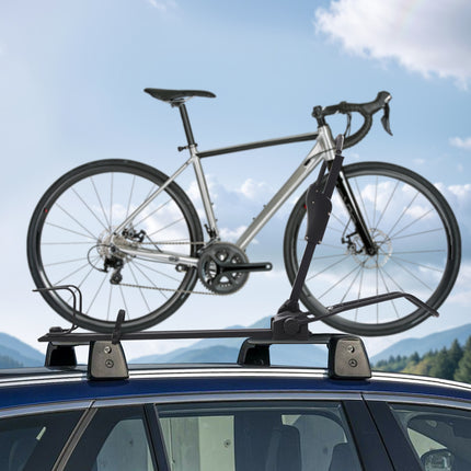 Heavy-Duty Bike Rack with Anti-Theft Locks - Adjustable Bike Carrier, Foldable Roof Mount Bike Rack
