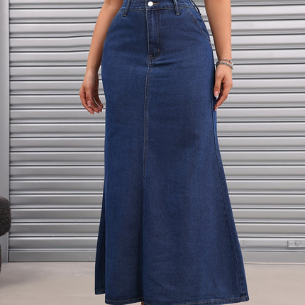 Women'S Denim Fashion Casual Bodycon Long Skirt